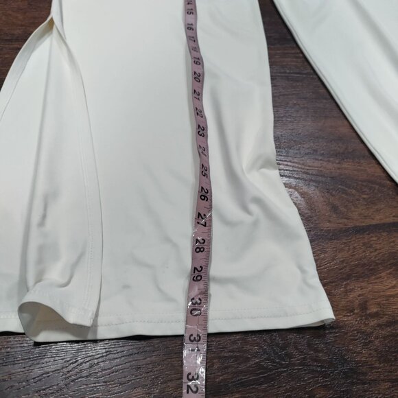 Sagaie Paris Women's Pants Elegant Ivory Floral Lace Sequin Wide Size Small - Picture 10 of 16